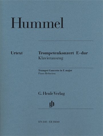 Johann Nepomuk Hummel: Trumpet Concerto In E - Trumpet/Piano (Urtext)