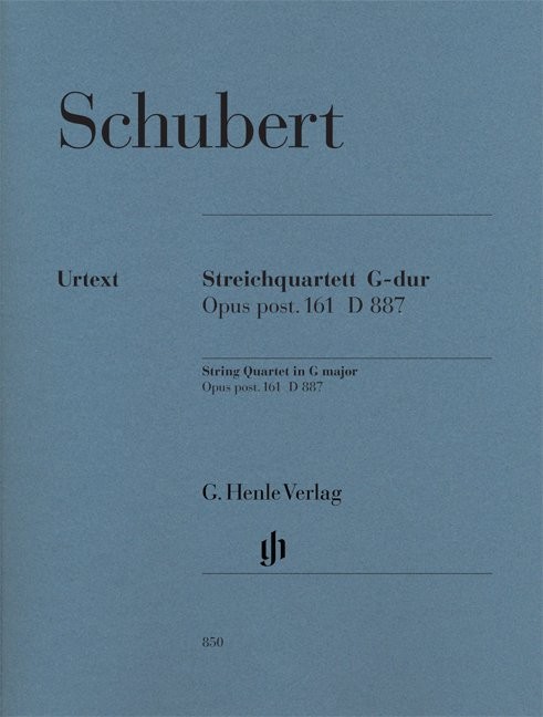 Franz Schubert: String Quartet In G Op. post. 161 D 887 - Henle Urtext