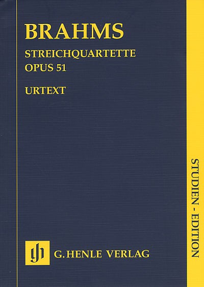 Johannes Brahms: Streichquartett Op.51 (Henle Urtext Edition)