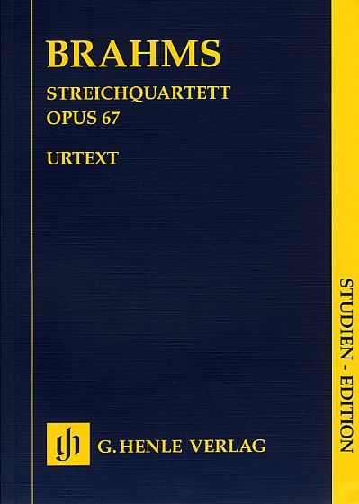 Johannes Brahms: Streichquartett Op.67 (Henle Urtext Edition)