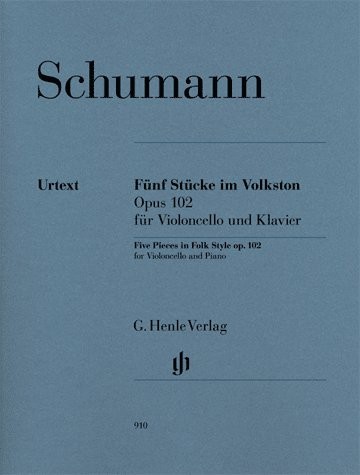 Robert Schumann: Five Pieces In Folk Style Op.102 - Cello Version
