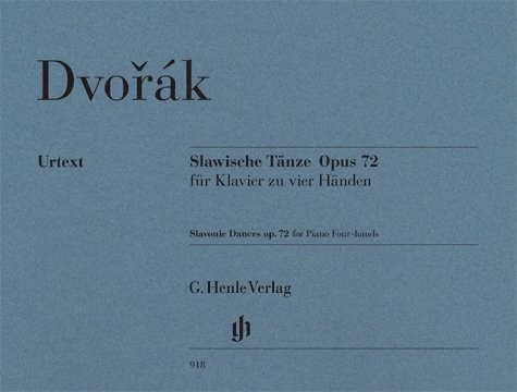 Antonn Dvork: Slavonic Dances Op.72 - Piano Four-Hands (Henle Urtext)
