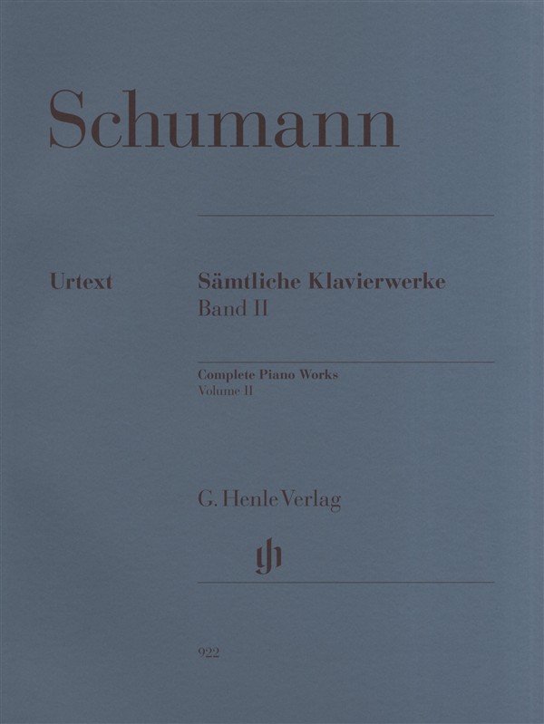 Robert Schumann: Complete Piano Works Volume 2 - Henle Urtext