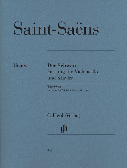 Camille Saint-Sans: The Swan - Cello/Piano (Urtext)