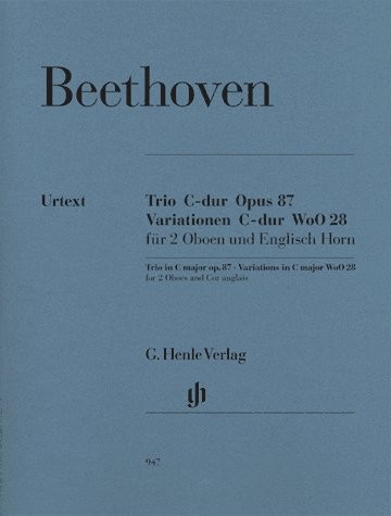 Ludwig Van Beethoven: Trio In C Op.87/Variations In C WoO 28 - Wind Parts (Urtex