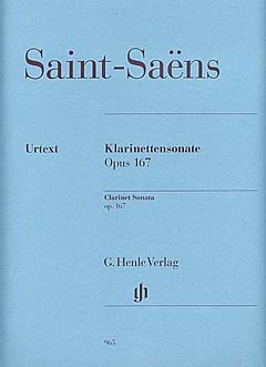 Camille Saint-Saens: Clarinet Sonata Op.167 (Urtext)