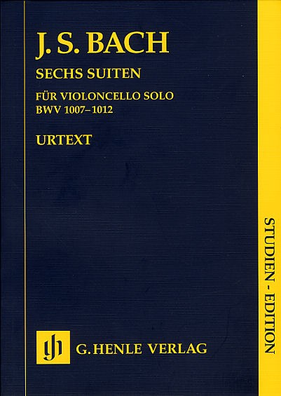 J.S.Bach: Six Suites For Cello (Study Score)