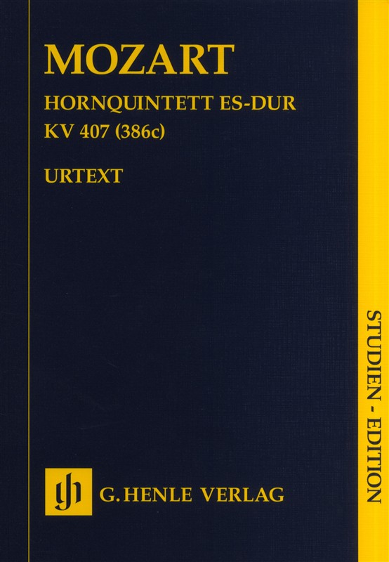 W.A. Mozart: Horn Quintet In E flat K.407 (386c) - Urtext Study Score
