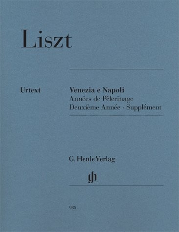 Franz Liszt: Venezia e Napoli - Annees de Pelerinage, Deuxieme Annee
