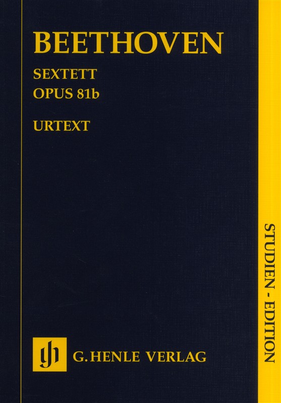Ludwig Van Beethoven: Sextet In E Flat Op.81b - Urtext Study Score