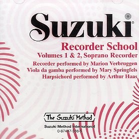Suzuki: Recorder School Volumes One And Two - Soprano Recorder (CD)