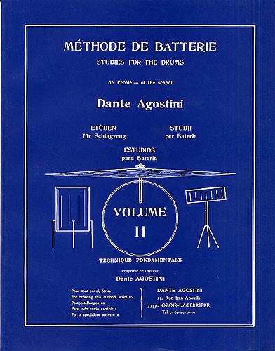 Dante Agostini: Mthode De Batterie: Technique Fondamentale - Volume 2