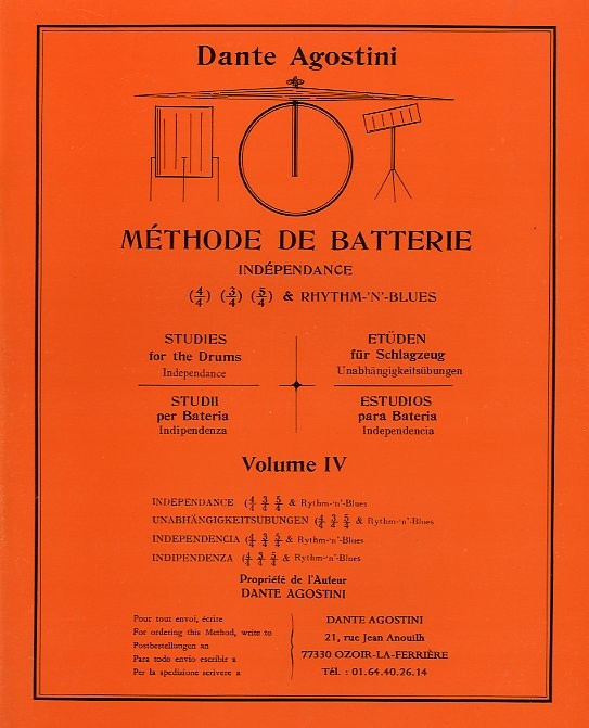 Dante Agostini: Mthode de Batterie: Indpendance - Volume 4