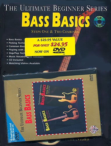 Ultimate Beginner: Bass Basics Steps One And Two Combined (Book/DVD)