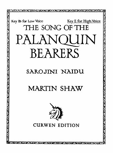 Shaw, M The Song Of The Palanquin Bearers High Voice/Piano