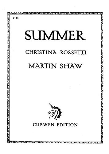 Shaw, M Summer Voice/Piano