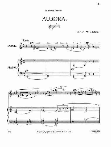 Egon Wellesz: Aurora