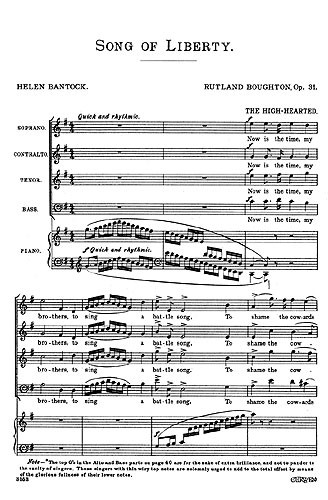 Rutland Boughton: Song Of Liberty Op.31