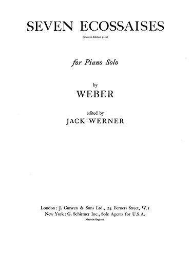 Weber Seven Ecossaises Piano