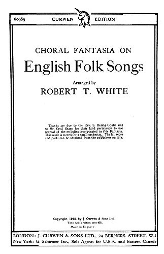White English Folk Songs Satb