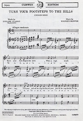 Maurice Blower: Turn Your Footsteps To The Hills