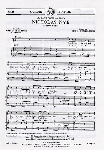 Hughes-jones: Nicholas Nye