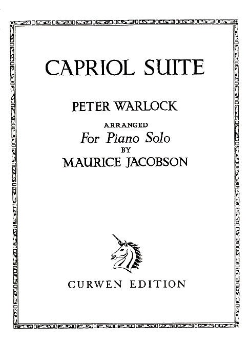 Peter Warlock: Capriol Suite (Solo Piano)