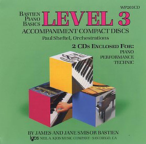 Bastien Piano Basics: Level 3 - Accompaniment 2CDs