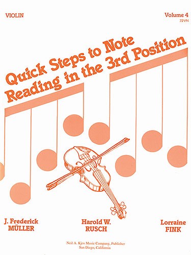 Quick Steps To Notereading, Vol 4, Violin