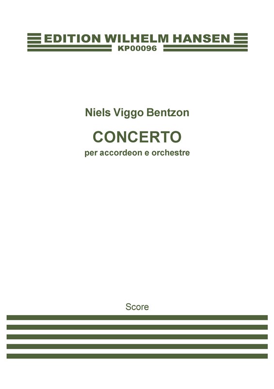 Niels Viggo Bentzon: Accordion Concerto (score)