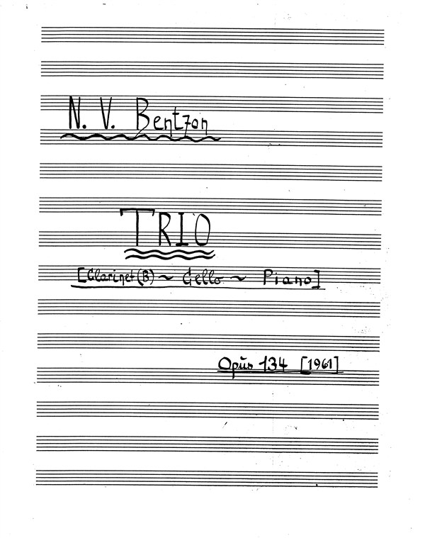 Niels Viggo Bentzon: Trio Op.134 (Score/Parts)