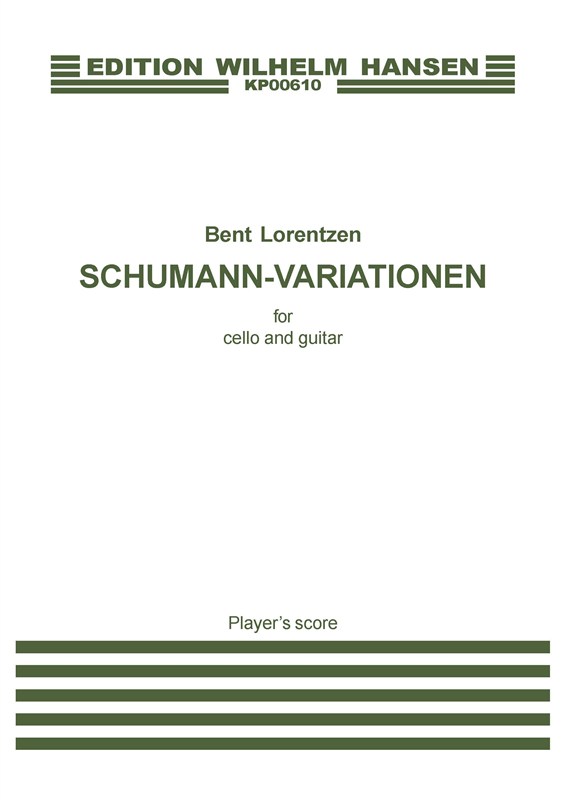 Bent Lorentzen: Schumann Variationen (Player's score)