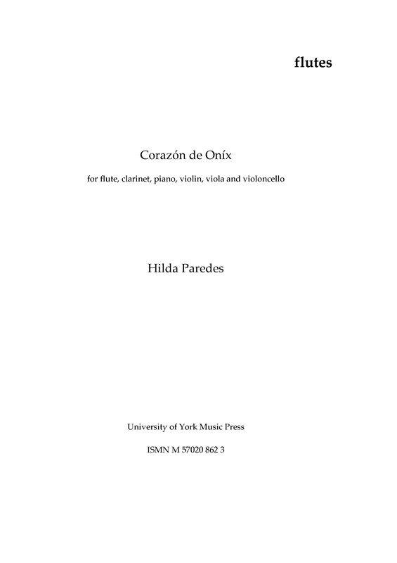 Hilda Paredes: Corazón de Onix (Parts)