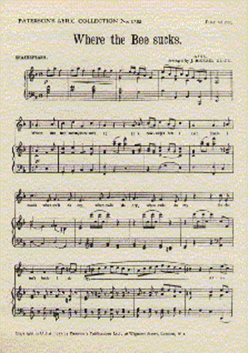 Where The Bee Sucks/Blow, Blow, Thou Winter Wind