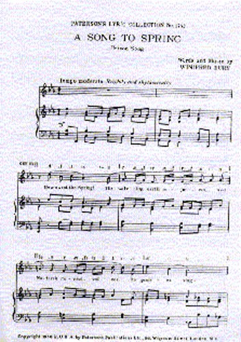 Winifred Bury: A Song To Spring