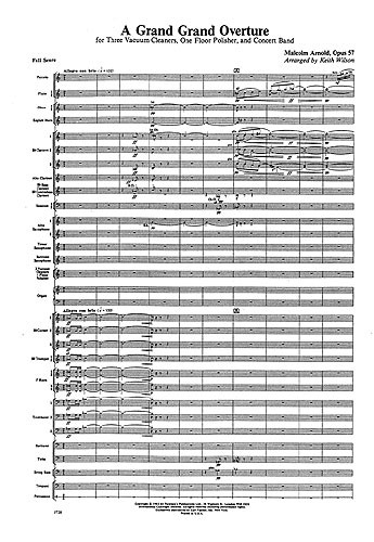 Malcolm Arnold: Grand, Grand Overture (Wind Band)- Score/Parts