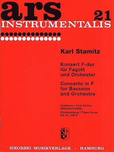 Karl Stamitz: Concerto For Bassoon And Orchestra (Bassoon/Piano)