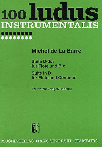 Michel De La Barre: Suite In D for Flute and Continuo