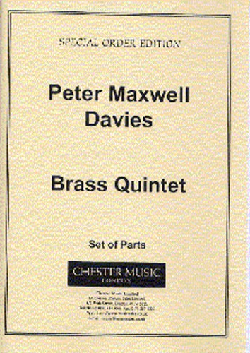 Peter Maxwell Davies: Brass Quintet (Parts)