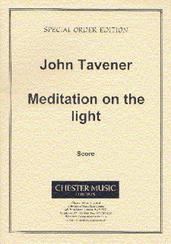 John Tavener: Meditation On The Light (Score)