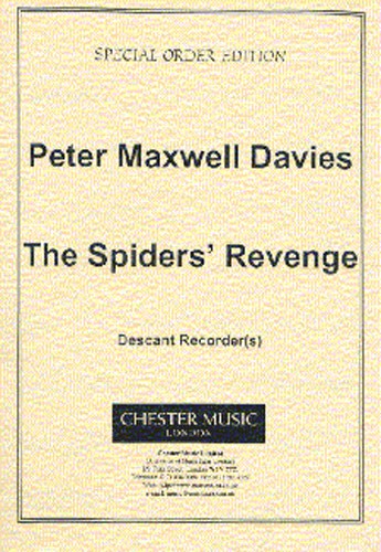 Peter Maxwell Davies: The Spiders' Revenge Descant Recorder Part