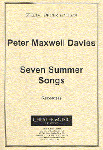 Peter Maxwell Davies: Seven Summer Songs Recorder Part