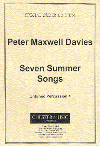 Peter Maxwell Davies: Seven Summer Songs Untuned Percussion Part 4