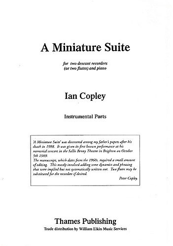 Ian Copley: A Miniature Suite