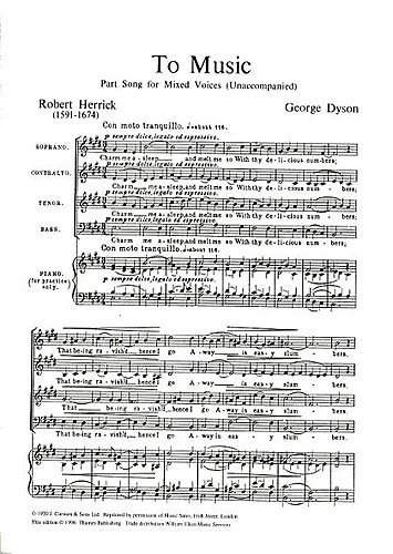 George Dyson: To Music