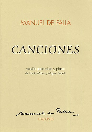 Manuel De Falla: Canciones