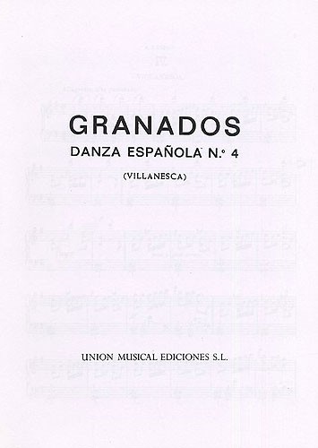 Granados Danza Espanola No.4 Villanesca Piano