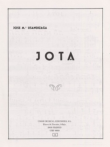 Jose Usandizaga: Jota