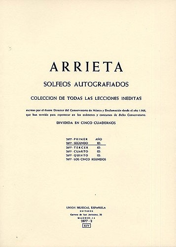 E. Arrieta: Coleccion De Solfeo II