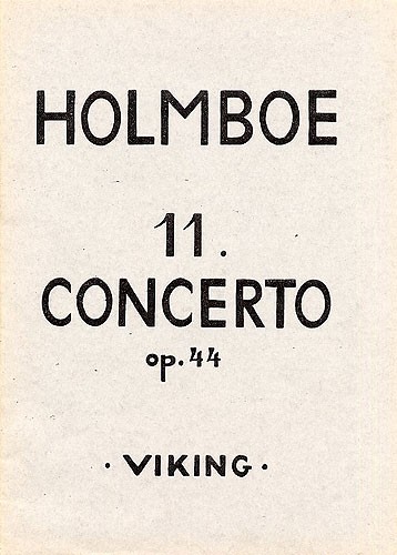 Vagn Holmboe: Chamber Concerto For Trumpet Op.44 No.11 (Study Score)